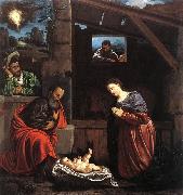 SAVOLDO, Giovanni Girolamo Adoration of the Shepherds sw oil